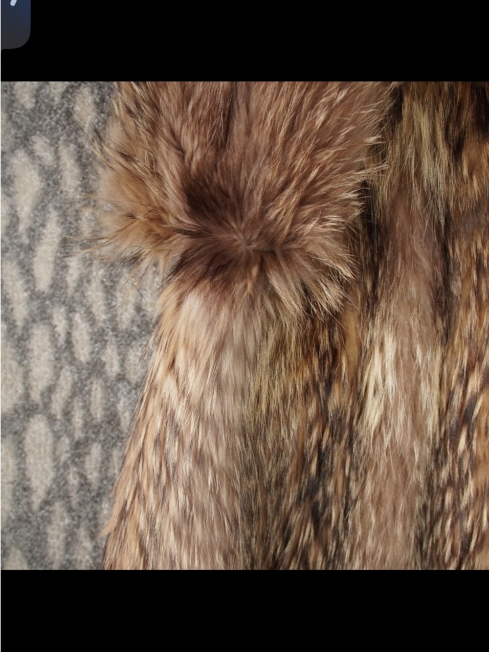 Vintage Japanese Raccoon Fur Coat Jacket Womens Size M Brown Striped Tanuki 80s - Picture 9 of 15